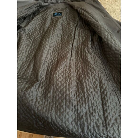 Genuine leather with quilted lining hooded women's coat, size XL - Picture 4 of 13